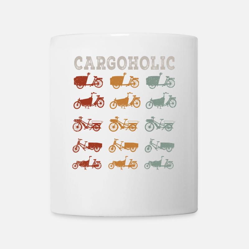 Cargoholic Lastenfahrrad Cargobike - Tasse - Weiß