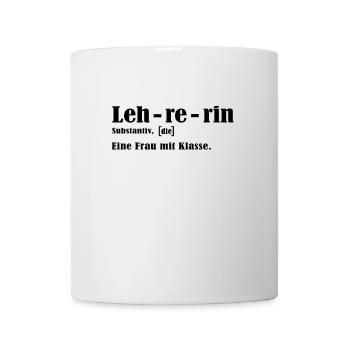 Abschiedsgeschenk Lehrerin - Frau Klasse Abschied - Tasse - Weiß - Vorne