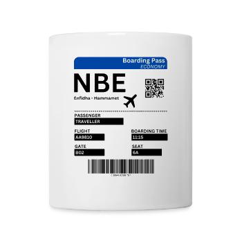 Hammamet Boarding Pass Holiday Tunisia Idea - Mug - white - Front