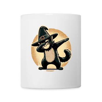 Dabbing Witches Cat Dabbing Pet Halloween - Mug - white - Front