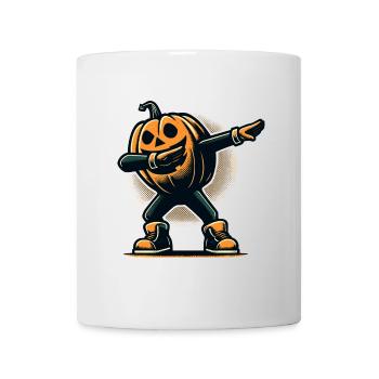 Dabbing Halloween Citrouille Drôle Dabbing Citrouille - Mug blanc - blanc - Devant