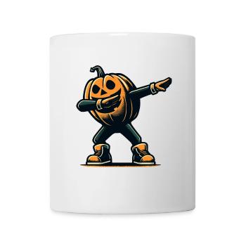 Dabbing Halloween Citrouille Drôle Dabbing Citrouille - Mug blanc - blanc - Devant