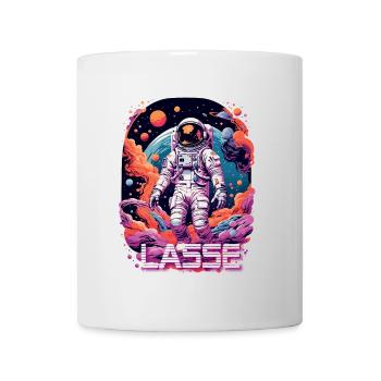 LASSE - Beautiful boy name with cool astronaut - Mug - white - Front
