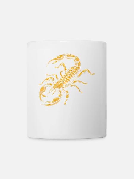 Skorpion Spinnentiere Scorpion Lustige Skorpione - Tasse - Weiß