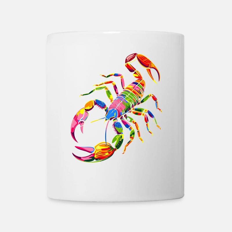 Scorpion Arachnides Scorpion Drôles de scorpions - Mug blanc - blanc