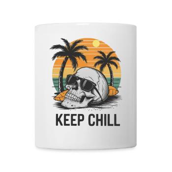 Keep Chill Skull Beach - Mug - white - Front