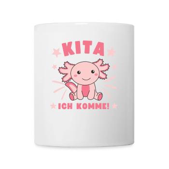 Kita j’arrive Kitakind Axolotl - Mug blanc - blanc - Devant