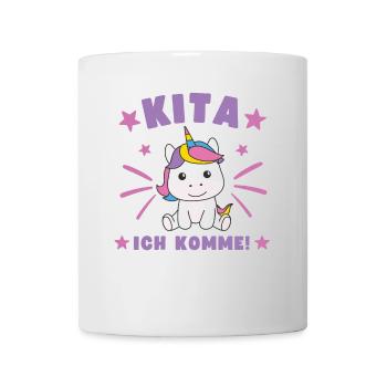 Kita j’arrive Kitakind - Mug blanc - blanc - Devant