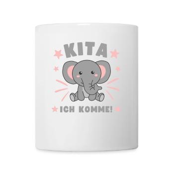Kita j’arrive Kitakind - Mug blanc - blanc - Devant
