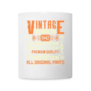 1942 Né en 1942 - Construit en 1942 Anniversaire en 1942 - Mug blanc - blanc - Devant