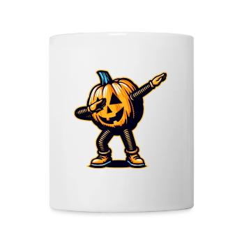 Dabbing Halloween Citrouille Drôle Dabbing Citrouille - Mug blanc - blanc - Devant