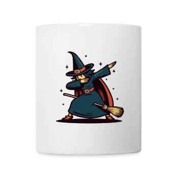 Dabbende Hexe Lustige Halloween Hexe - Tasse - Weiß - Vorne
