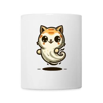 Niedliche Geister Katze Kawaii Geist Haustier - Tasse - Weiß - Vorne