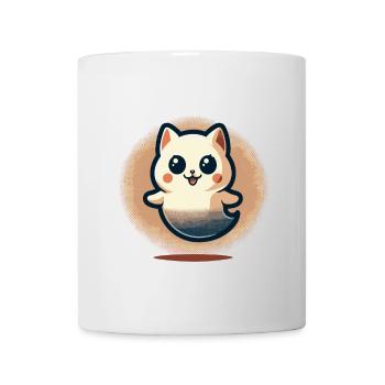 Niedliche Geister Katze Kawaii Geist Haustier - Tasse - Weiß - Vorne