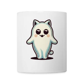 Niedliche Geister Katze Kawaii Geist Haustier - Tasse - Weiß - Vorne