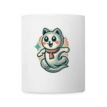 Niedliche Geister Katze Kawaii Geist Haustier - Tasse - Weiß - Vorne