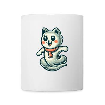 Niedliche Geister Katze Kawaii Geist Haustier - Tasse - Weiß - Vorne