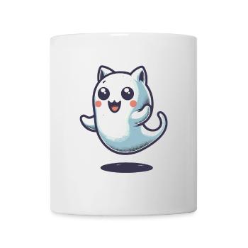 Niedliche Geister Katze Kawaii Geist Haustier - Tasse - Weiß - Vorne