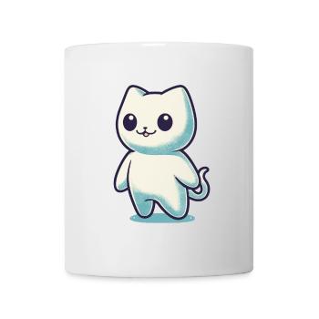 Niedliche Geister Katze Kawaii Geist Haustier - Tasse - Weiß - Vorne