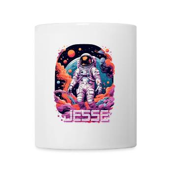 JESSE - Beautiful boy name with cool astronaut - Mug - white - Front