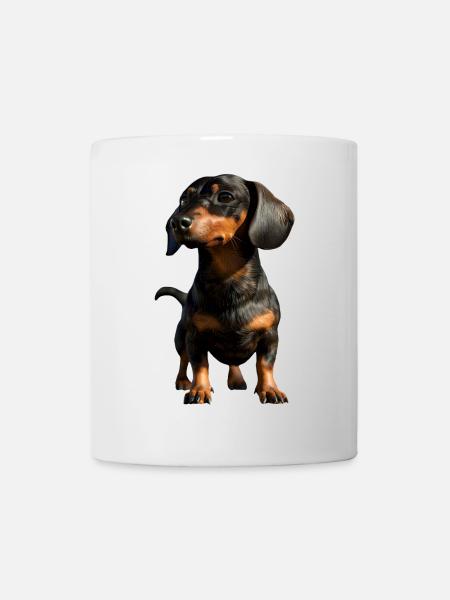 Teckel, Teckel, Teckel miniature, Dachshund Club, Teckel - Mug blanc - blanc