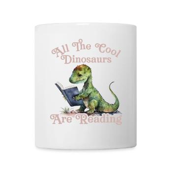 Alle Coolen dinosaurier Lesen Kids - Tasse - Weiß - Vorne