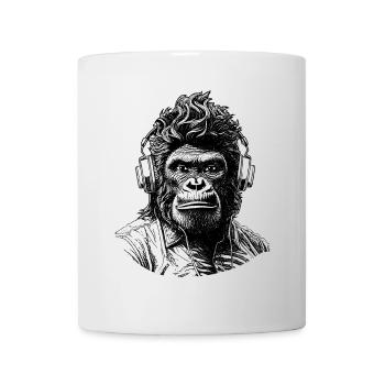T-shirt urbain Gorilla Groove avec une touche hip-hop - Mug blanc - blanc - Devant