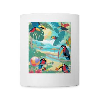Toucan paradise - Mug - white - Front