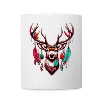 Indianer Hirsche Amerikanische Indianer - Tasse - Weiß - Vorne