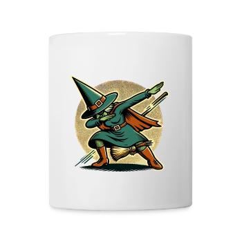 Dabbing Witch Halloween Costume Decoration - Mug - white - Front