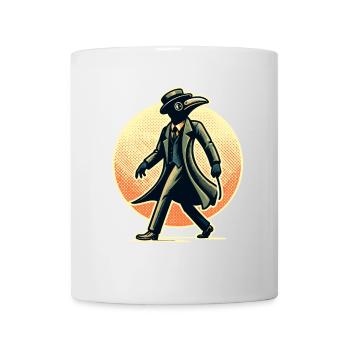 Plague Doctor Vintage Pest Doktor Halloween Kostüm - Tasse - Weiß - Vorne