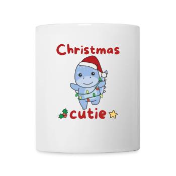 Dino Weihnachten Dinos Noël Cutie - Mug blanc - blanc - Devant
