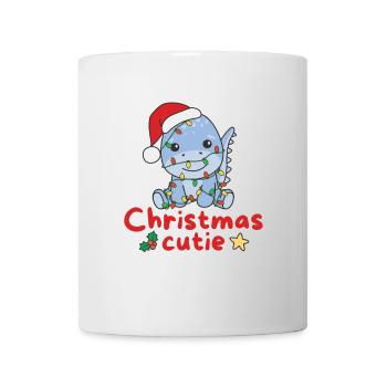Dino Weihnachten Dinos Noël Cutie - Mug blanc - blanc - Devant
