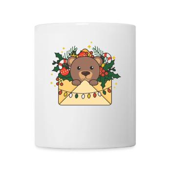 Ours Noël Lettre Hiver Animaux Ours - Mug blanc - blanc - Devant