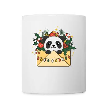 Panda Noël Lettre Hiver Animaux Pandas - Mug blanc - blanc - Devant