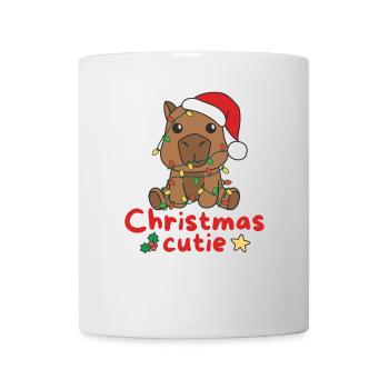 Capybara Weihnachten Capybaras Christmas Cutie - Tasse - Weiß - Vorne