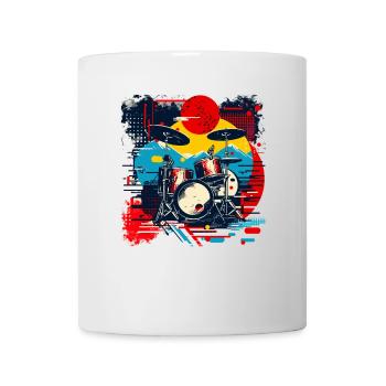 Percussion - Mug blanc - blanc - Devant