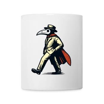 Halloween Kostüm Deko Plague Doctor Okkulte Kunst - Tasse - Weiß - Vorne