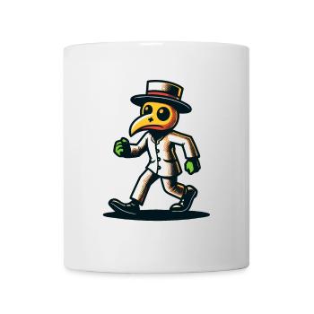 Rétro Vintage Dessin animé Halloween Costume Décoration - Mug blanc - blanc - Devant