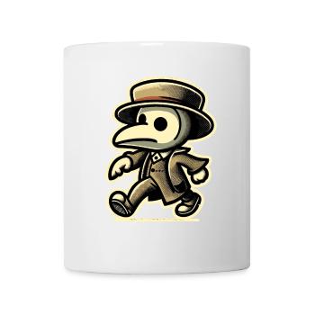 Retro Vintage Cartoon Halloween Kostüm Deko - Tasse - Weiß - Vorne