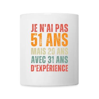 Gift for a 51st birthday - Mug - white - Front