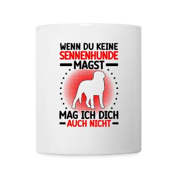 Le chien de montagne ne t’aime pas Bouvier suisse - Mug blanc - blanc - Devant