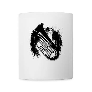 Dessin de tuba - Mug blanc - blanc - Devant