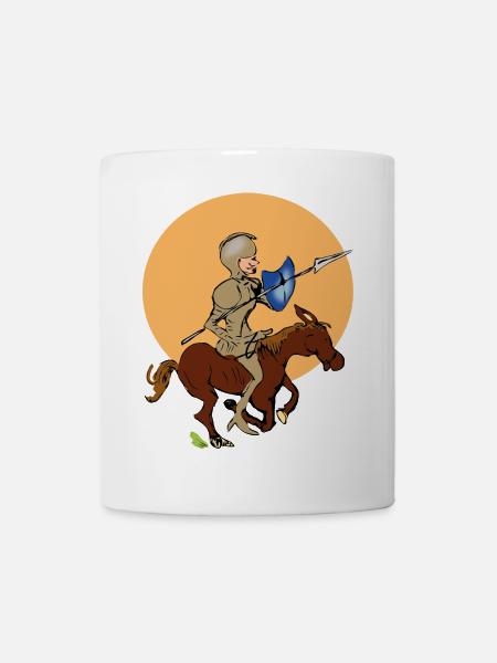 Knight on Horse - Mug - white