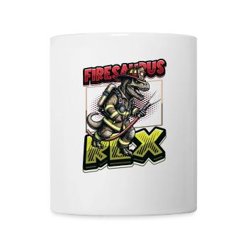 Firesaurus Rex Feuerwehr Dinosaurier Abenteuer - Tasse - Weiß - Vorne