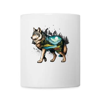 Wildnis im Inneren des Bären Retro Vintage - Tasse - Weiß - Vorne