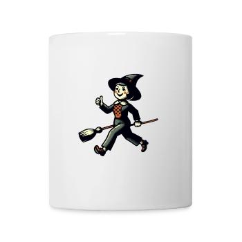 Retro Cartoon Witches Creepy Party Design - Mug - white - Front