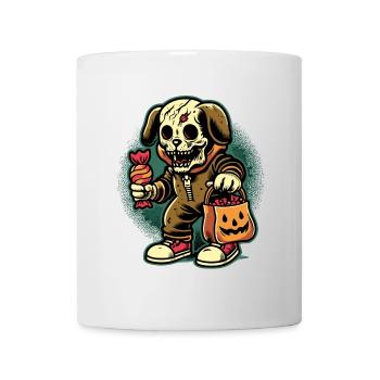 Undead Zombie Dog Trick Or Treat - Mug - white - Front