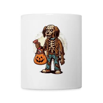Undead Zombie Dog Trick or Treat Halloween - Mug - white - Front