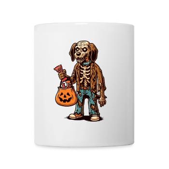Undead Zombie Dog Trick or Treat Halloween - Mug - white - Front